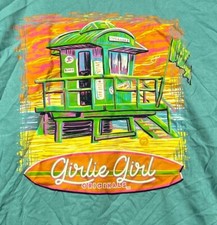 Camiseta feminina grande Girlie Girl Originals azul salva-vidas anel pesado algodão fiado comprar usado  Enviando para Brazil