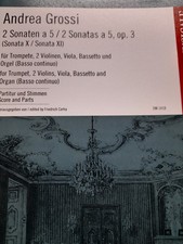 Andrea grossi sonatas for sale  RIPON