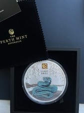 Silber lunar schlange gebraucht kaufen  Bielefeld