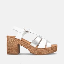 👡✨ ¡Descubre las Elegantes Sandalias BANJUL COMBI BLANCO-PLATA! ✨👡 comprar usado  Enviando para Brazil