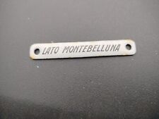 Targa insegna montebelluna usato  Tregnago