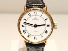 Usado, RELÓGIO MECÂNICO FEMININO VINTAGE LUXO BANHADO A OURO SUÍÇO 27mm "continental" comprar usado  Enviando para Brazil