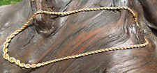 Colar de corda graduada torcida vintage ouro amarelo 18k 18" Turquia, usado comprar usado  Enviando para Brazil