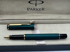Caneta-tinteiro Parker Vintage 88 Series desatualizada cor verde fina nova na caixa comprar usado  Enviando para Brazil