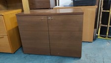Walnut office credenza for sale  CROYDON