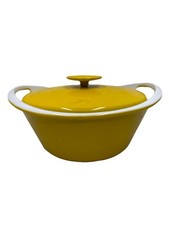 Forno holandês vintage NACCO Dinamarca ferro fundido esmaltado 100E tampa retrô amarelo MCM comprar usado  Enviando para Brazil