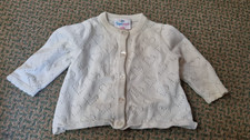 Weiße baby strickjacke gebraucht kaufen  Mönchengladbach