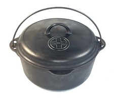 Antigo GRISWOLD Ferro Fundido #9 TITE-TOP Forno Holandês, Rebite e Tampa de Logotipo de Botão comprar usado  Enviando para Brazil
