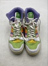 Tênis Adidas Masculino Conductor High Anos 80 Multicolorido Couro com Cadarço Tamanho 10 comprar usado  Enviando para Brazil