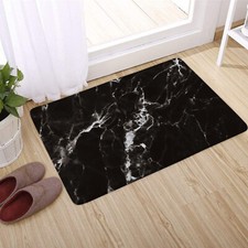 Tapete de banho de mármore preto e branco para tapete de banheiro tapete de banho capacho 24x16 polegadas comprar usado  Enviando para Brazil