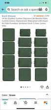 seat outdoor cushions 8 for sale  Mentor
