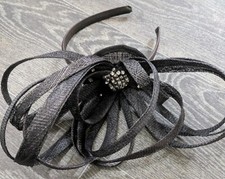 Fascinator hat black for sale  LEEDS