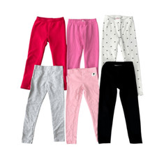 Conjunto de 6 leggings forradas de lã para crianças meninas tamanho 4-5, usado comprar usado  Enviando para Brazil
