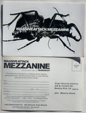 MASSIVE ATTACK "Mezanino" Novo Original 1998 EUA Apenas Promocional [2] Conjunto de Adesivos, usado comprar usado  Enviando para Brazil