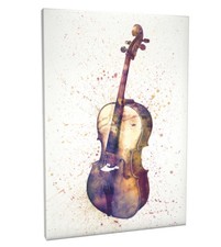 Cello abstract watercolor for sale  COVENTRY