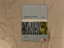 Mathe lösungsheft lambacher gebraucht kaufen  Stuttgart