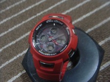 Relógio masculino CASIO G SHOCK GW 1100BJ rádio solar analógico digital vermelho corrente Condi comprar usado  Enviando para Brazil