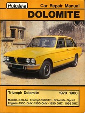 Triumph dolomite toledo for sale  BATLEY