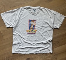 Camiseta promocional vintage 2003 Toys R Us Geoffrey the Giraffe Chase Bank GG comprar usado  Enviando para Brazil