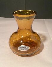 Blenko amber crackle for sale  Rumson