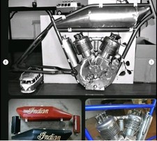 CARCAÇA DO TANQUE*somente, réplica Indian Motorcycle Board Track Racer Cafe Bike Harley  comprar usado  Enviando para Brazil