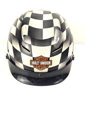 Capacete Harley-Davidson caveira bandeira quadriculada XL motocicleta cruzador, usado comprar usado  Enviando para Brazil