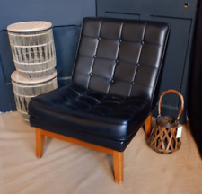 Black faux leather for sale  WISBECH