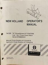 New holland 74csr for sale  Wonewoc
