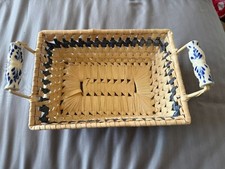 Straw basket for sale  EDGWARE