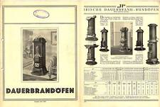 Prospekt 1926 dauerbrandöfen gebraucht kaufen  Leipzig