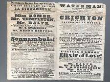 theatre handbills for sale theatre handbills for sale BARNSTAPLE