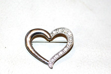 Broche coeur vintage d'occasion  Saint-Lô