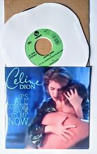 CELINE DION  IT'S ALL COMING BACK 7" UK VINYL 45 FREE CUSTOM PIC SLEEVE comprar usado  Enviando para Brazil
