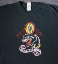Camiseta Bad Cat Amps masculina 2XL amplificador de tubo de guitarra música tatuagem tradicional camiseta comprar usado  Enviando para Brazil