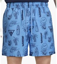 Shorts Nike Sportswear tecido azul fluxo masculino M padrão praia azul novo FJ1652-412 comprar usado  Enviando para Brazil