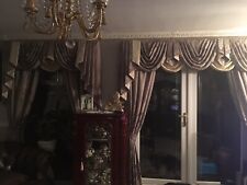 Pairs embroidered curtains for sale  ANDOVER