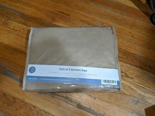 Paquete de 3 bolsas bronceadas para almacenamiento de ropa vestidos y trajes segunda mano  Embacar hacia Mexico