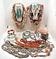 Lote de bijuterias tribais boho moda pedra semipreciosa vidro 29 peças comprar usado  Enviando para Brazil