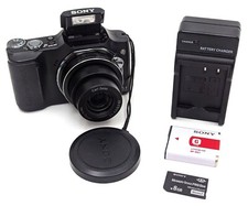 Câmera Digital Sony Cyber-Shot DSC-H20 10.1MP 10x Zoom Óptico Preta - Pacote comprar usado  Enviando para Brazil