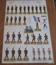 Planche soldats decouper d'occasion  Dornecy