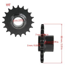 19T 428 Front Chain Engine Sprocket For Gy6 150cc Quad Dirt Bike ATV Go Kart comprar usado  Enviando para Brazil