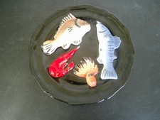 Assiette trompe oeil d'occasion  Mer
