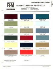 1968 MERCURY PARKLANE MONTCLAIR MONTEREY COMET GT COUGAR XR-7 LASCAS DE TINTA (R-M) comprar usado  Enviando para Brazil