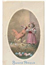 1927 pasqua cartolina usato  Italia