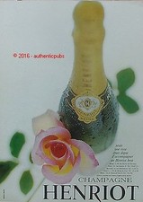 Publicite henriot champagne d'occasion  Cires-lès-Mello