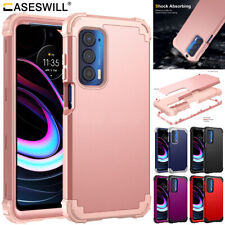 Capa resistente à prova de choque + protetor de tela para Motorola Edge 5G UW 3 em 1, usado comprar usado  Enviando para Brazil