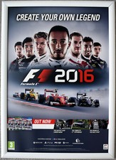 Pôster promocional Fórmula 1 F1 2016 RARO PS4 PC XBOX ONE 42cm x 59cm comprar usado  Enviando para Brazil