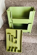 plastic stacking storage bins for sale  Fairview