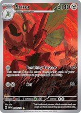 Scizor - 205/197 - Ilustração Pokemon Obsidian Flames cartão raro quase perfeito comprar usado  Enviando para Brazil