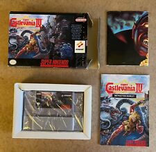 Castlevania 4 Super Nintendo SNES Completo En Caja Insertos CIB, usado segunda mano  Embacar hacia Argentina